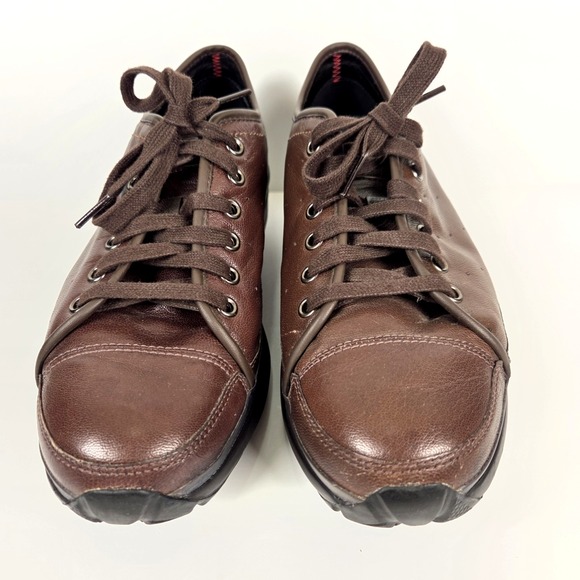 MBT Batini‎ Lace Up Women's Shoes Size EU40 US9-9.5 Brown Leather Rocker Comfort - Picture 2 of 8